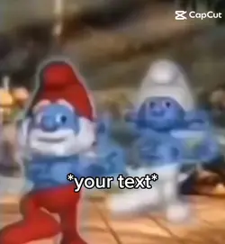 blue smurfs meme