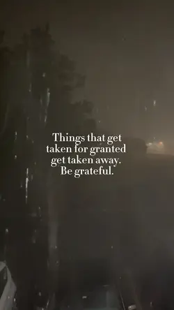 Be grateful 