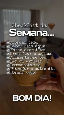 Checklist da semana