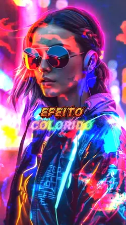 efeito colorido 