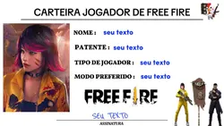 CARTEIRA JOGADOR FF