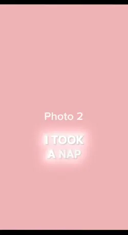 I took a nap