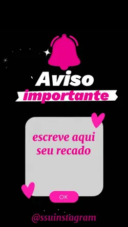 aviso importante ⚠️