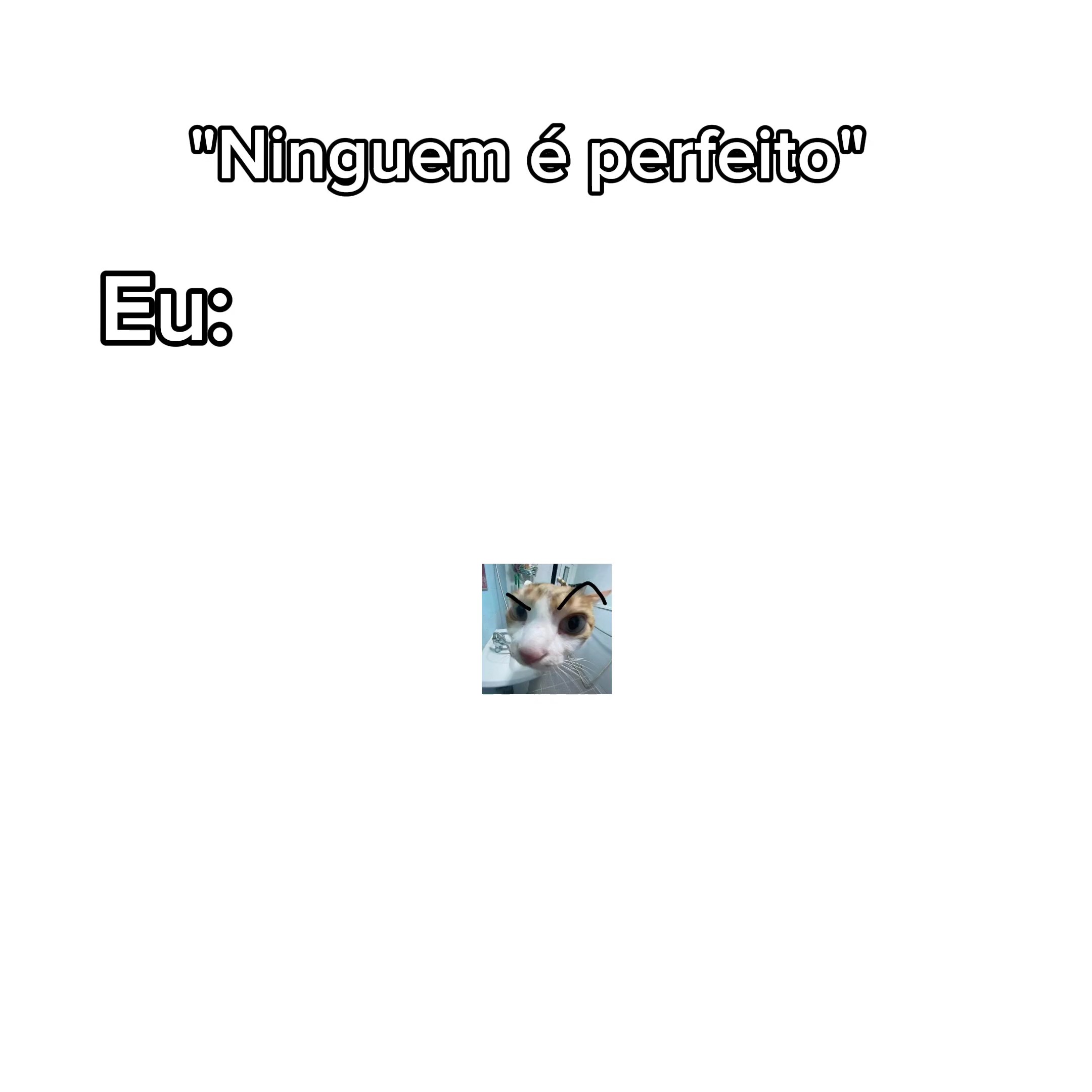 "Ninguem é perfeito"