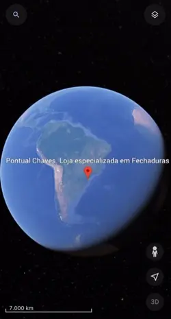 Local no mapa