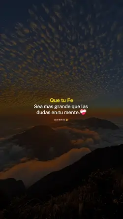 Que tu fe.