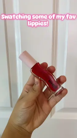 Swatching lippies!