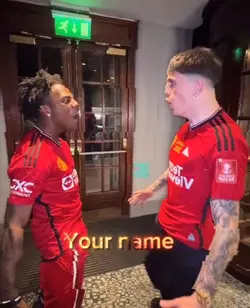 Speed and Garnacho 🥶