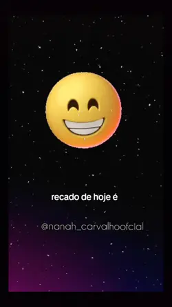 E RECADO DE HOJE É 