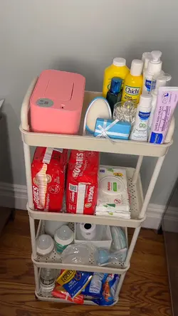 Bedside nursery cart
