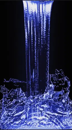 Water glass template