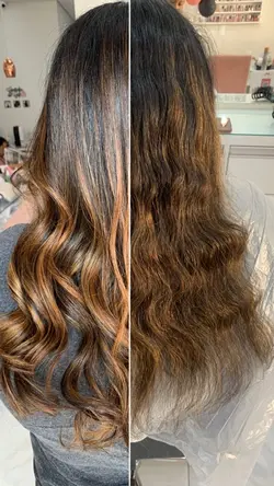 Cabelos antes&depois