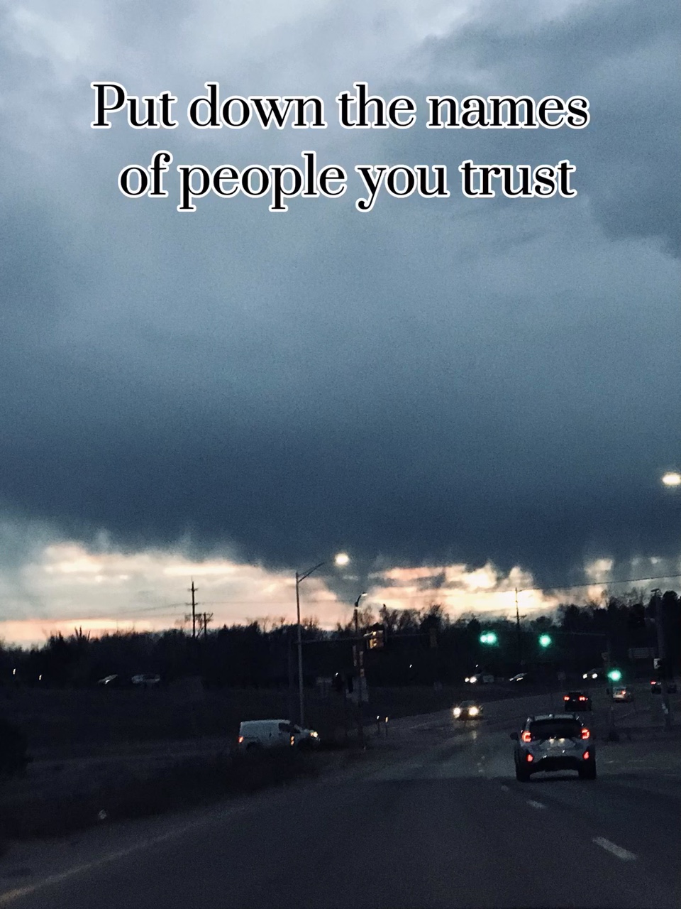 People I can trust