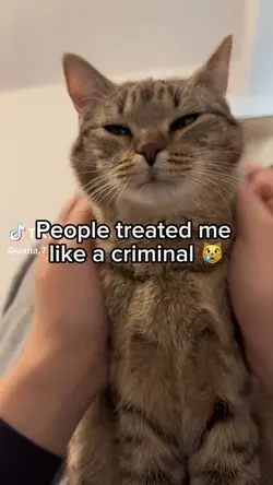 Like a criminal 😢