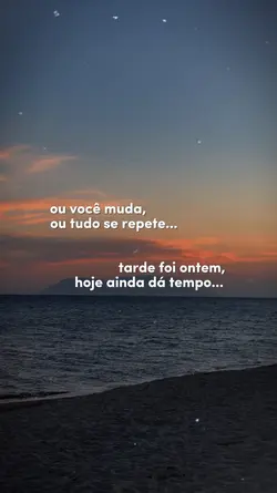 Tarde foi ontem