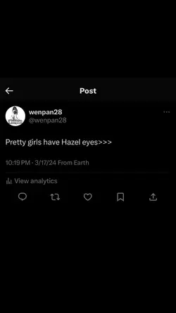 Hazel eyes