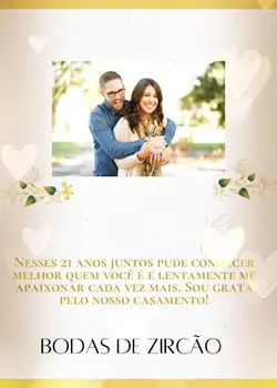21 anos de casados 