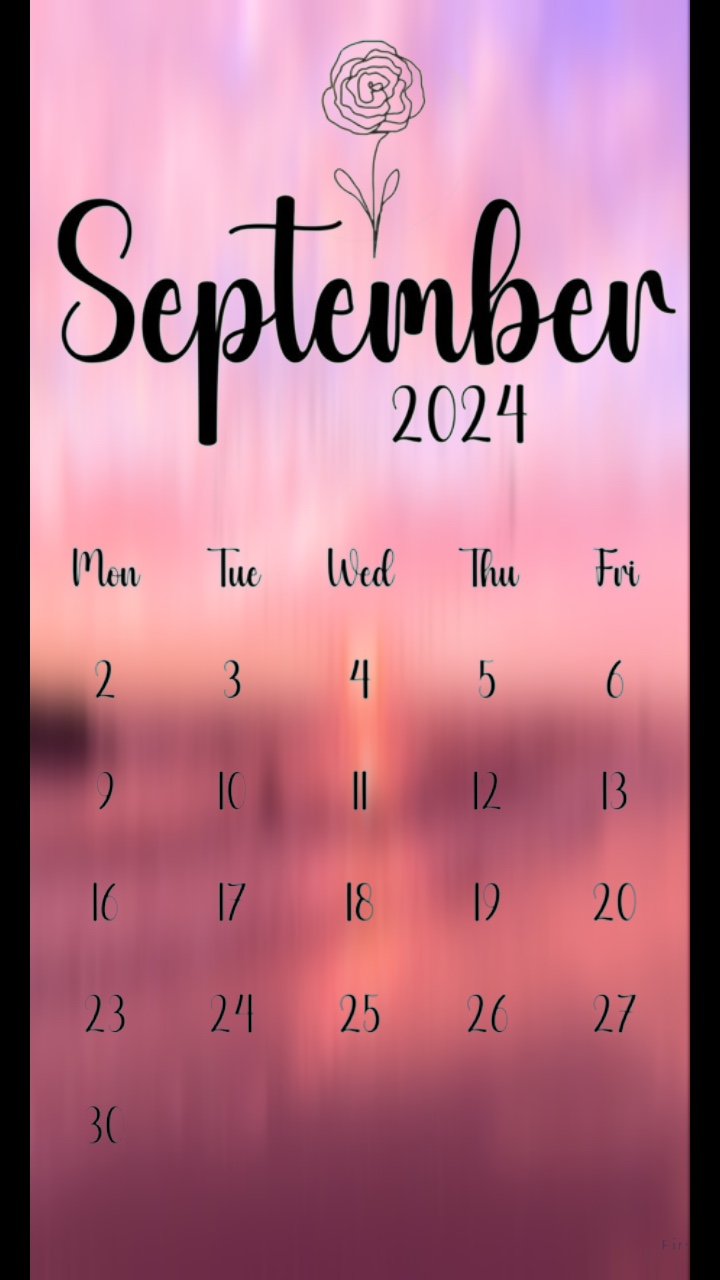 Calendário de setembro❤️ 
