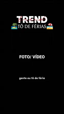 tô de férias 