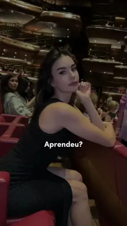 Aprendeu? Aprendi.