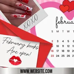 Feb booking flyer 💋