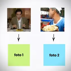 ensinando a comer