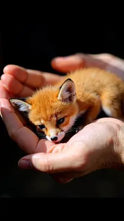 Cute tiny Ai fox