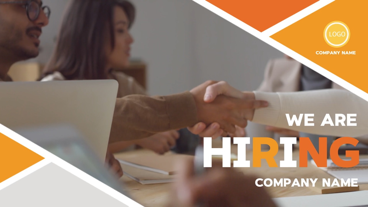 Plantilla de promoción de reclutamiento empresarial de estilo colorido