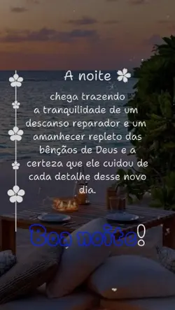 A noite.