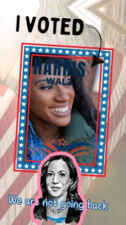 I voted Kamala