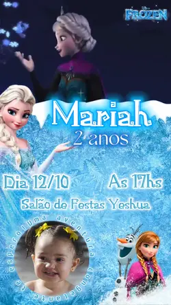 Convite Frozen❄️