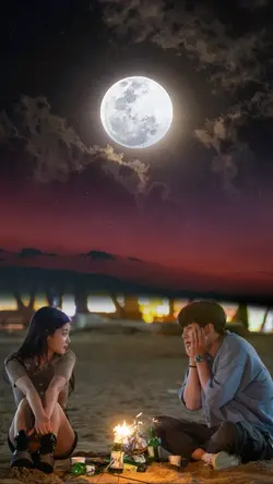 Moon in the sky
