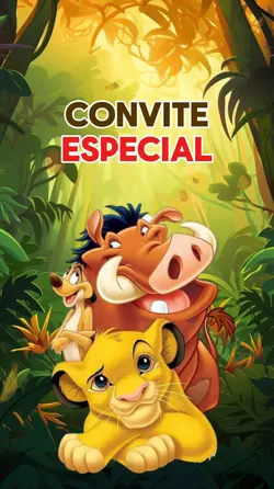 Convite Rei Leão