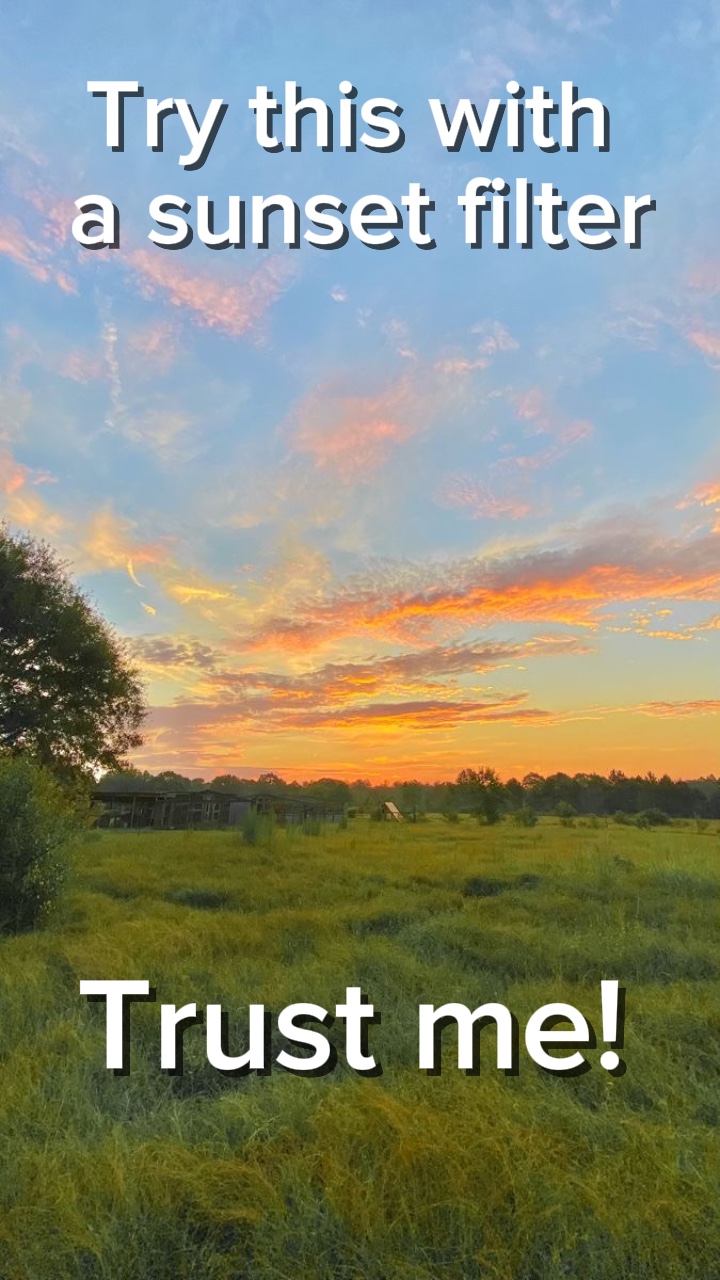 Filtre coucher de soleil