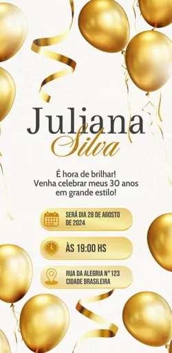 CONVITE DOURADO