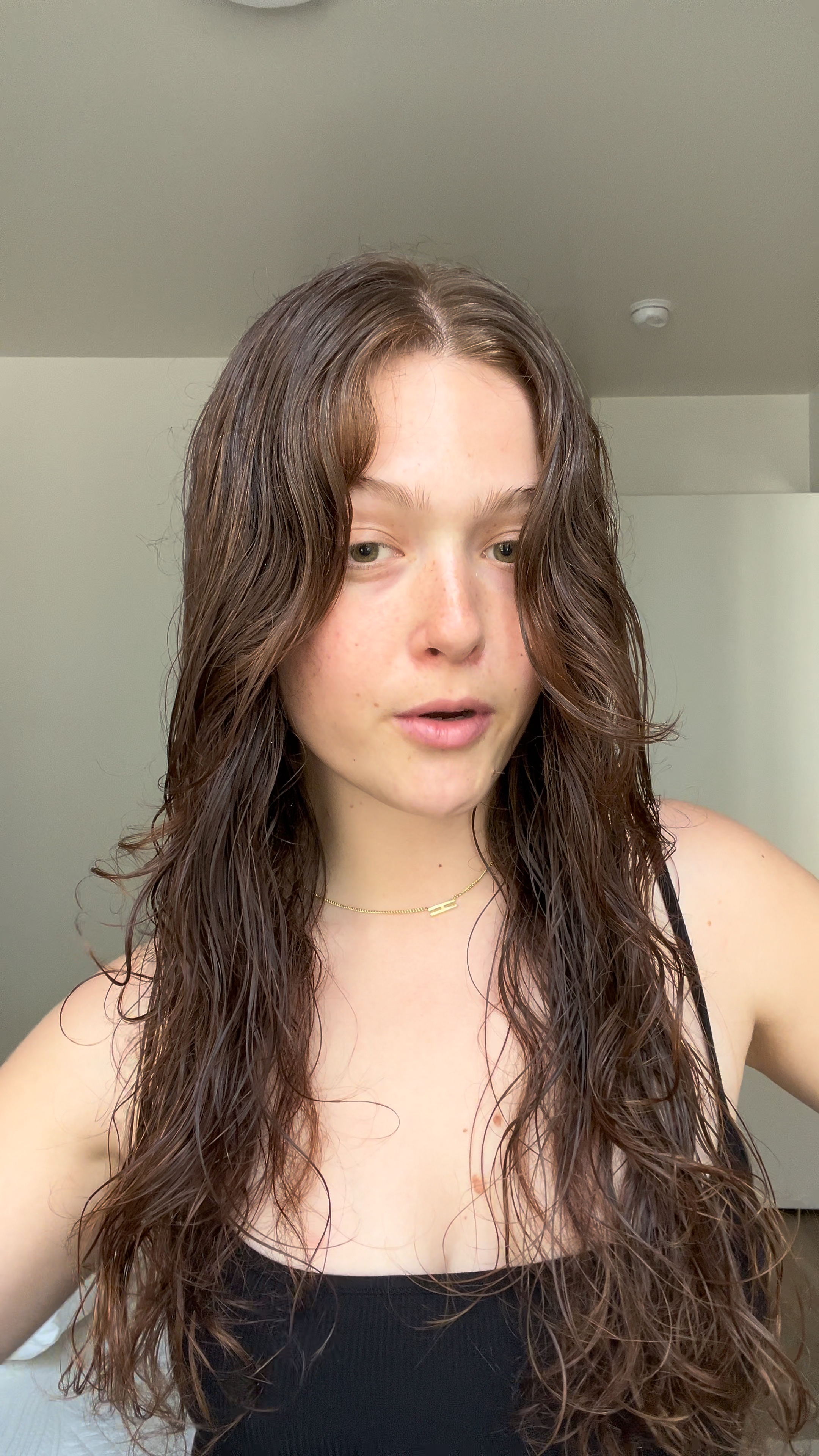 Curly hair routine