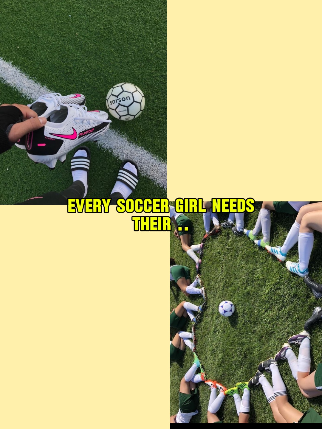 Todas las chicas de fútbol...