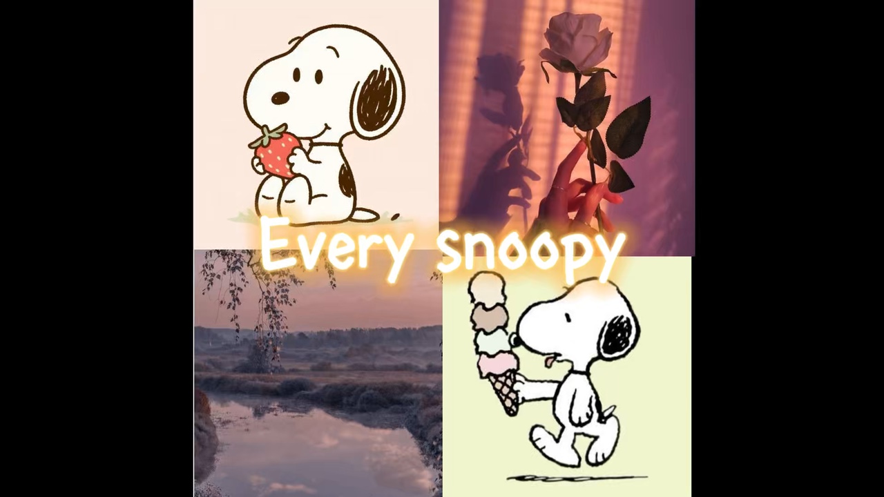 Snoopy + Holzstock