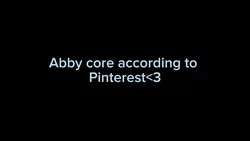 Abby core<3