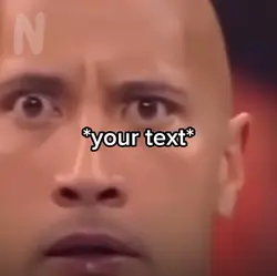 Rock staring meme