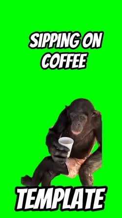 Sipping on coffee 