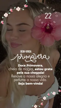 Bem vinda Primavera 