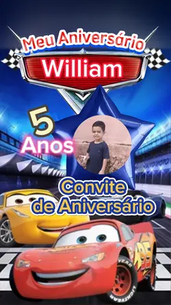Convite Carros 