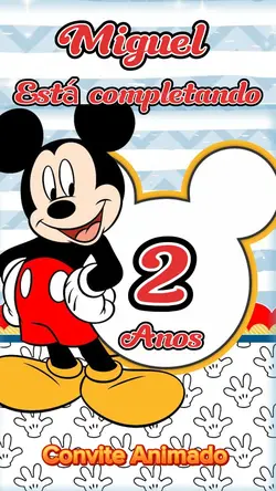Convite Mickey Mouse