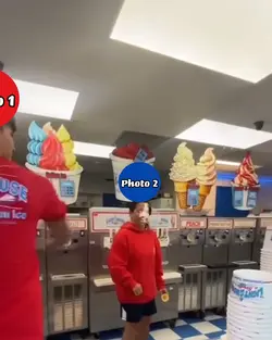 Throwing icecream 
