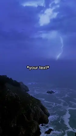 Lightning ocean
