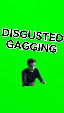 Disgusted gagging