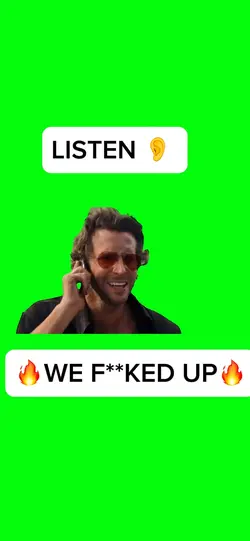 WE F**KED UP meme