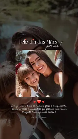 dia das mães pra mim