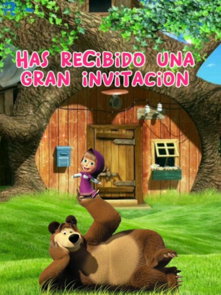 Masha y Oso invitaci